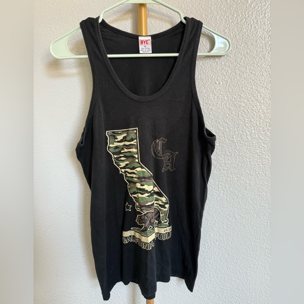 Women’s Black California Camo Tank Top size XL